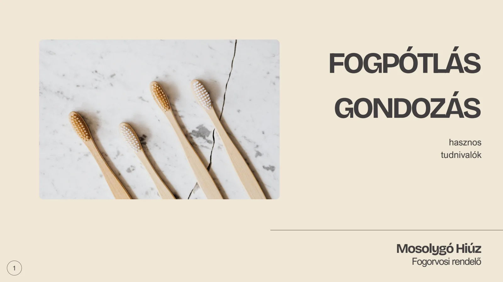 Fogpótlás gondozás — 1. dia a 12-ből